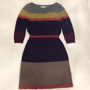 Loft Striped Sweater Dress